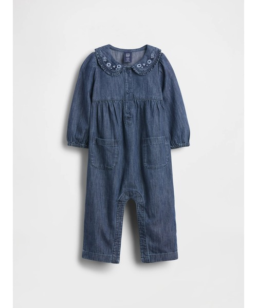 GAP デニムくまさん カバーオール 70cm GAP ベビー服 ロンパース