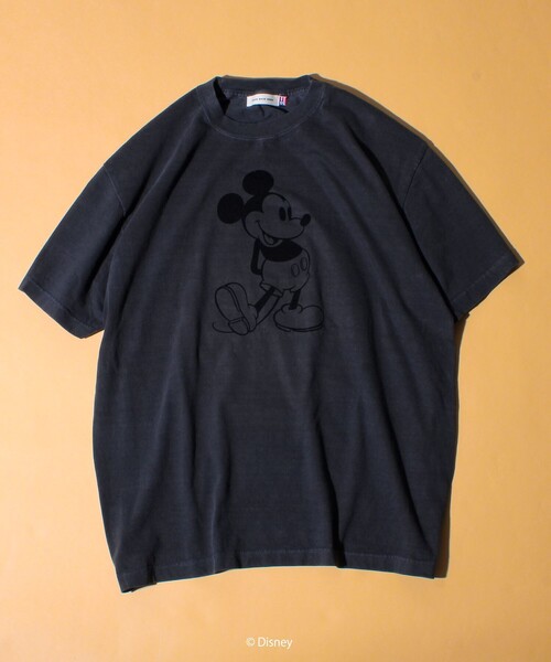GOOD ROCK SPEED グッドロックスピード MICKEY MOUSE   プリントTシャツ   フロッキープリント　Tシャツ　ミッキーマウス FREDY & GLOSTER｜【GOOD ROCK SPEED/グッドロックスピード