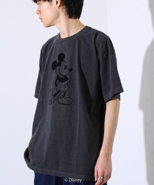 GOOD ROCK SPEED グッドロックスピード MICKEY MOUSE   プリントTシャツ   フロッキープリント　Tシャツ　ミッキーマウス FREDY & GLOSTER｜【GOOD ROCK SPEED/グッドロックスピード