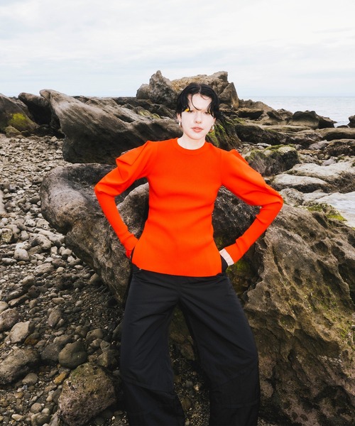 OMMO（オーエムエムオー） ニット セーター PUFF SLEEVE KNIT TOP