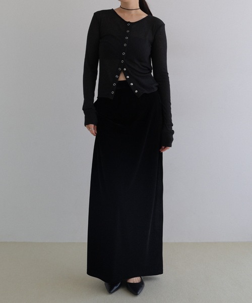 tシャツ シアーテレコリブ長袖カーディガン レディース | Freesia（andme） | 14