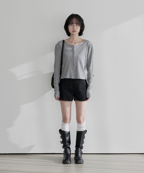 「UNE MANSION」 カーディガン SMALL ブラック レディース