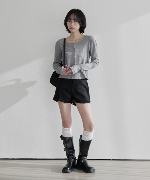 「UNE MANSION」 カーディガン SMALL ブラック レディース