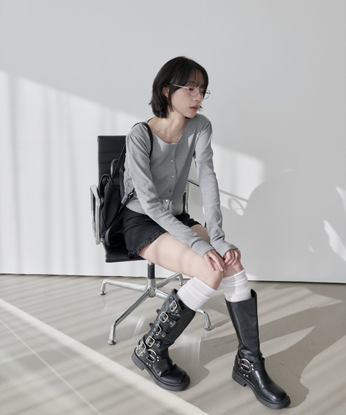 「UNE MANSION」 カーディガン SMALL ブラック レディース