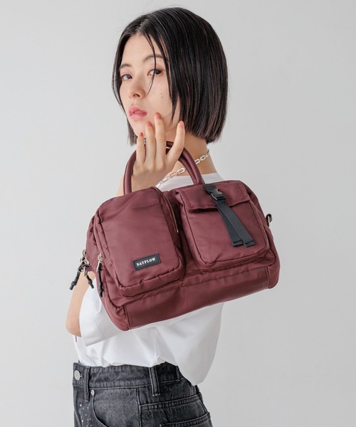BAYFLOW ハンドバッグ 「500mlのペットボトルも入る」フロントW