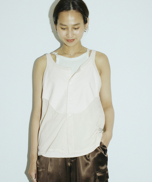 jane smith タンク セール】JANE SMITH/ジェーンスミス MESH UP DOWN TANK TOP