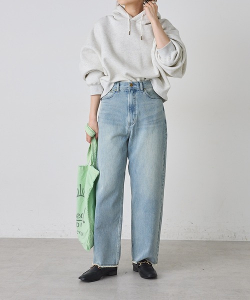 「PUAL CE CIN」 加工デニムパンツ SMALL ブルー レディース