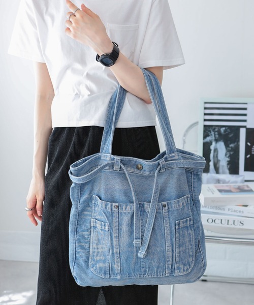 pumpkin port（パンプキンポート） トートバッグ BIGサイズデニム