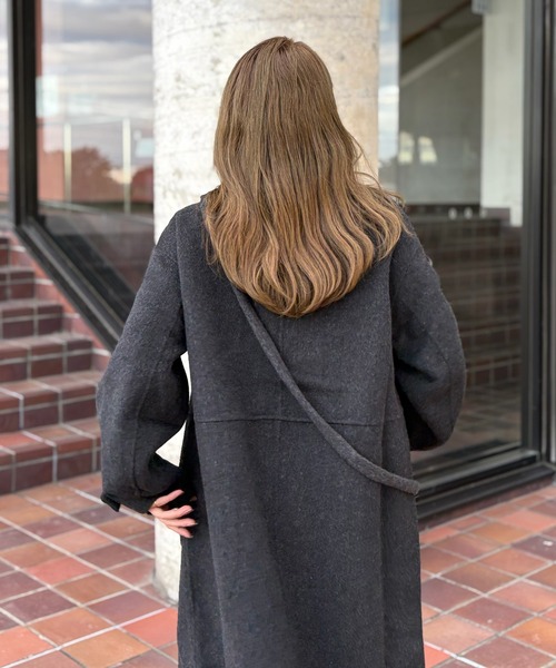 side 美品*FOXEY ニットコート ロング ダブル金ボタン side 美品*FOXEY ニットコート ロング ダブル金ボタン コート – FOXEY