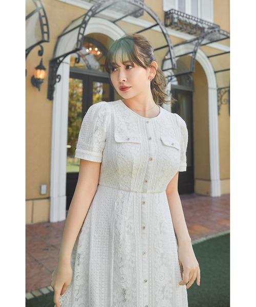 「Her lip to」 半袖ワンピース S ブラック レディース_画像3