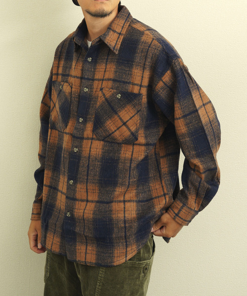 ZIP FIVE（ジップ ファイブ） シャツ オンブレ チェックネルシャツ