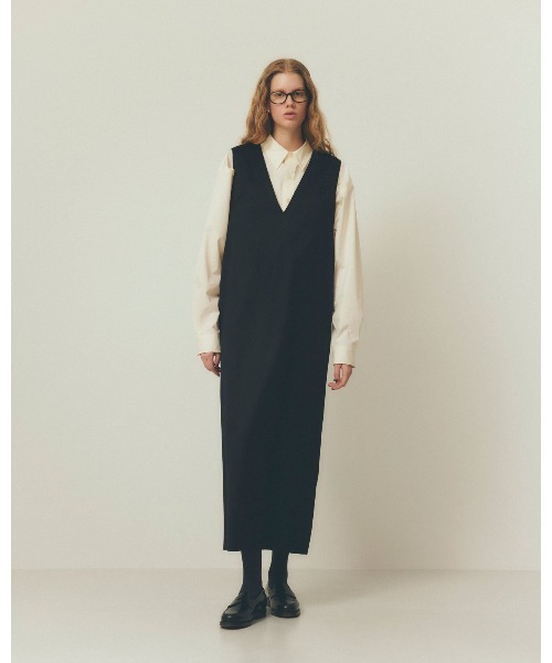 THE SHINZONEロングワンピース VELVET JERSEY DRESS THE SHINZONEロングワンピース VELVET JERSEY DRESS - メルカリ