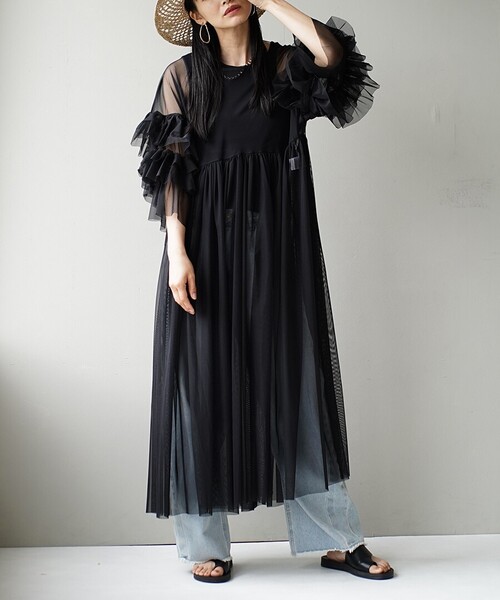 e-zakkamania stores 半袖ワンピース M ブラック レディース