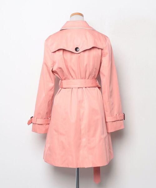 「INTERPLANET」 トレンチコート 38 ピンク レディース_画像2