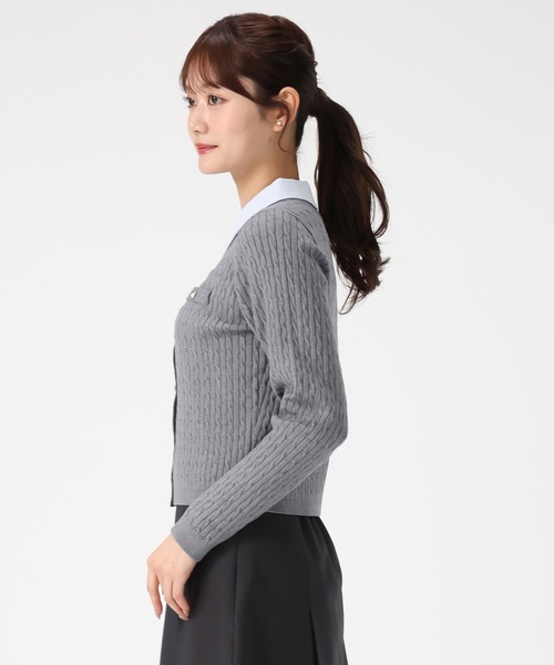 MISCH MASCH（ミッシュマッシュ） カーディガン 2026秋冬新作 シャツ襟