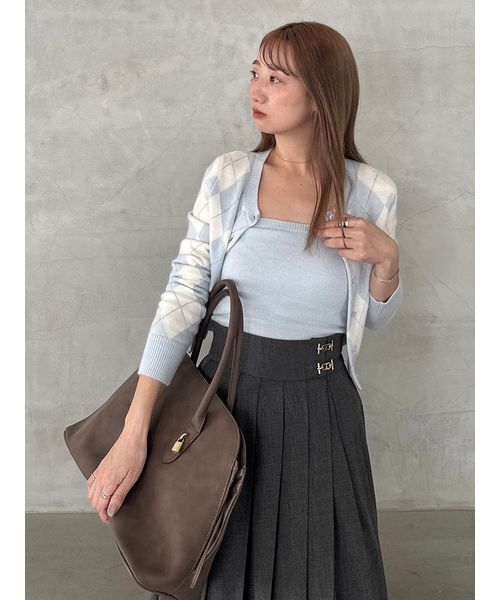 SNIDEL（スナイデル） スカート プリーツレイヤードミディスカート