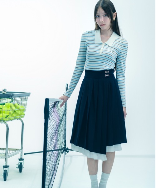 SNIDEL（スナイデル） スカート プリーツレイヤードミディスカート