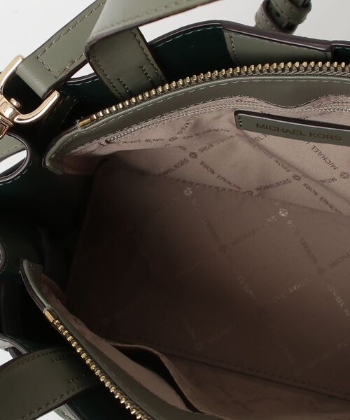 MICHAEL KORS　マイケルコース　2wayハンドバッグ　レザー　グリーン 中古・古着通販】MICHAEL KORS (マイケルコース) 2WAYバッグ グリーン