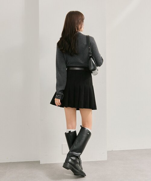 mystic（ミスティック） ニット セーター プレート付きハイネック