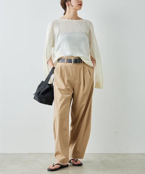 「GALLARDAGALANTE」 長袖ニット FREE オフホワイト レディース_画像2