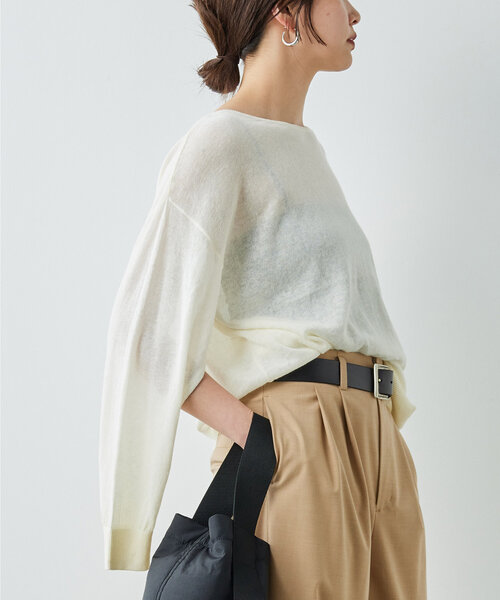 「GALLARDAGALANTE」 長袖ニット FREE オフホワイト レディース_画像9