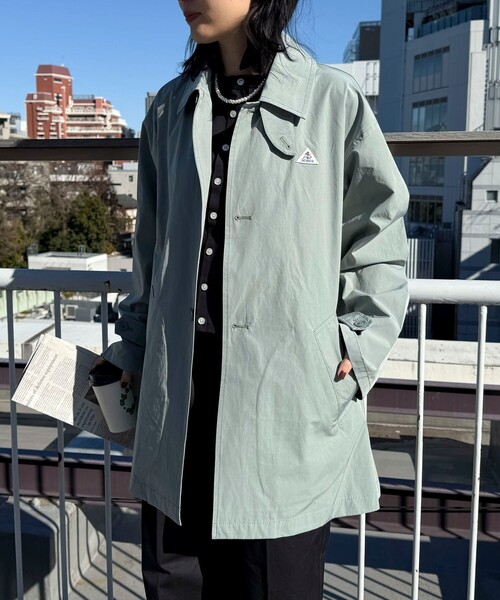 m_nashi37　コート38 GEVACO（ゲバコ） ステンカラーコート 38 ネイビー レディース