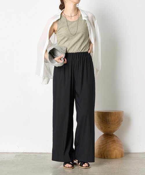 「Jena espace merveilleux」 イージーパンツ FREE グレー レディース_画像2