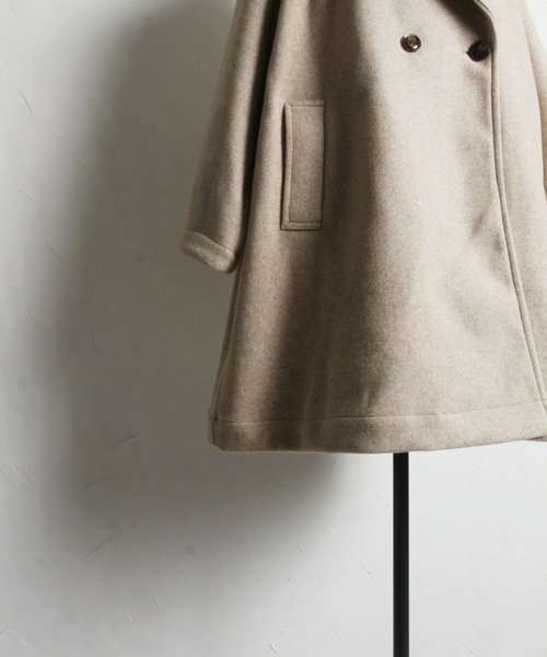 「&. NOSTALGIA」 ピーコート FREE グレー レディース_画像8