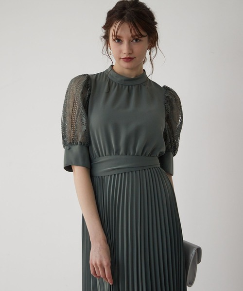 「Dorry Doll」 半袖ワンピース M チャコール レディース_画像2