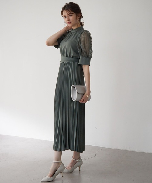 「Dorry Doll」 半袖ワンピース M チャコール レディース_画像5