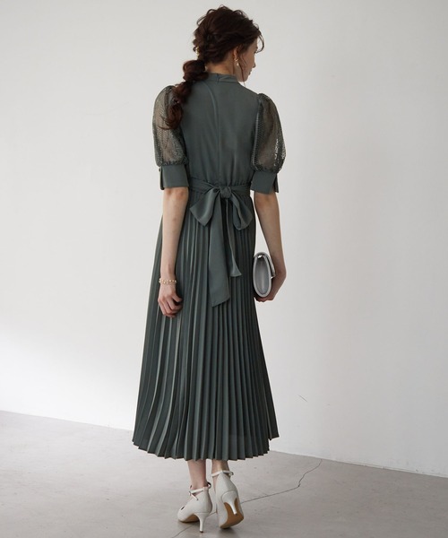 「Dorry Doll」 半袖ワンピース M チャコール レディース_画像6