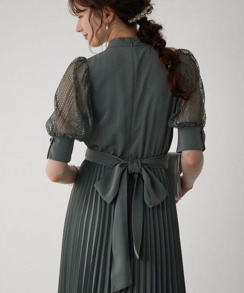 「Dorry Doll」 半袖ワンピース M チャコール レディース_画像9