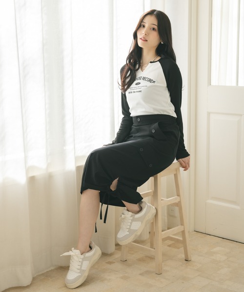 「MIEL CRISHUNANT」 長袖カットソー FREE グレー レディース_画像5