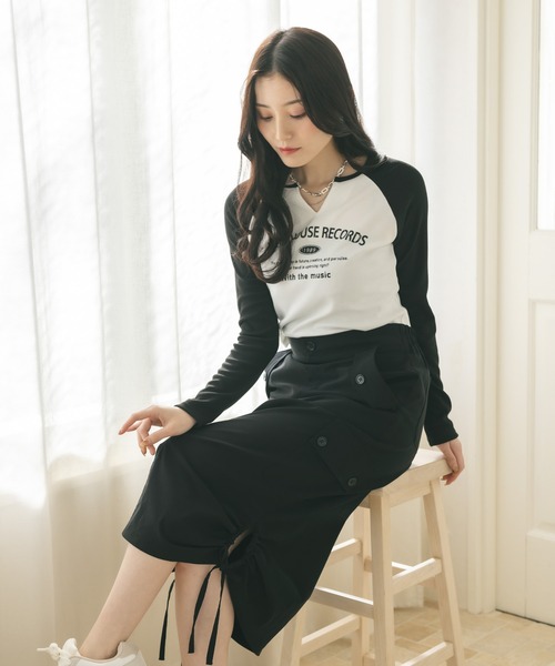 「MIEL CRISHUNANT」 長袖カットソー FREE グレー レディース_画像6