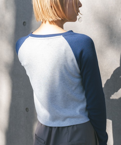 「MIEL CRISHUNANT」 長袖カットソー FREE グレー レディース_画像8