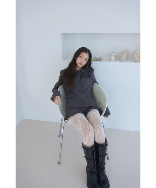 Smyeon パンツ Frill short pants/フリルデザインショートパンツ