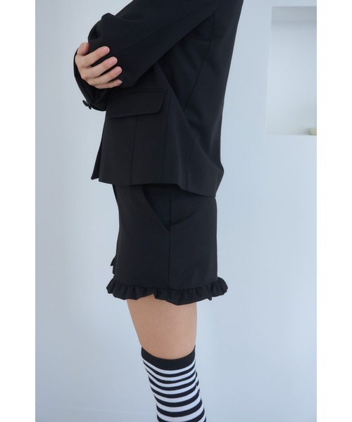 Smyeon パンツ Frill short pants/フリルデザインショートパンツ