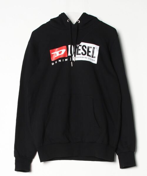 新品タグ付/XXL ディーゼル　パーカー　キルティング　切替え　黒　ダブルジップ DIESEL（ディーゼル） プルオーバーパーカー S ブラック メンズ