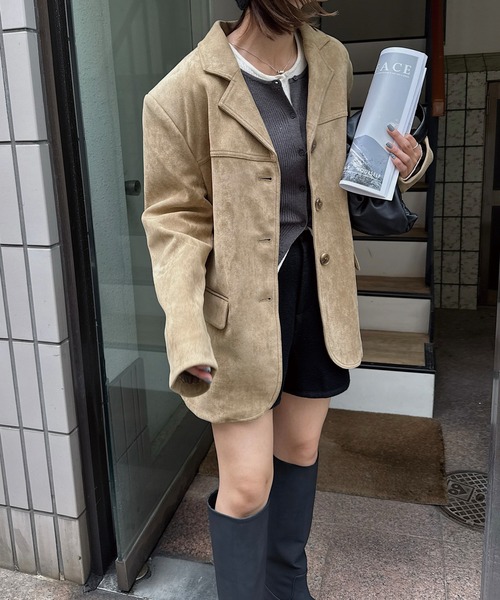 nananamoe（ナナナモエ） ジャケット テーラードジャケット suede dad