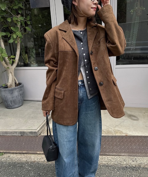 nananamoe（ナナナモエ） ジャケット テーラードジャケット suede dad