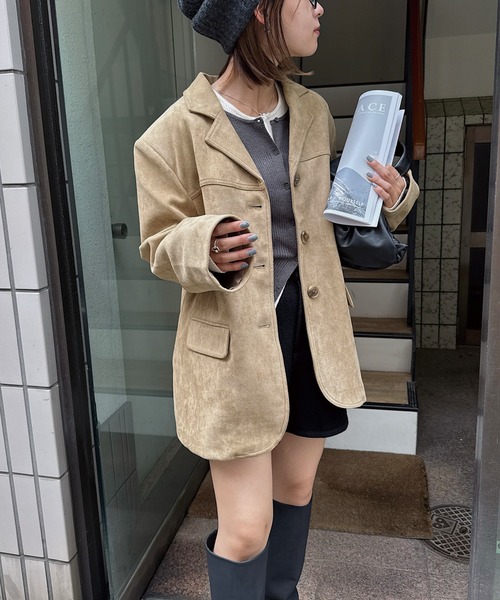 nananamoe（ナナナモエ） ジャケット テーラードジャケット suede dad