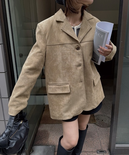 nananamoe（ナナナモエ） ジャケット テーラードジャケット suede dad