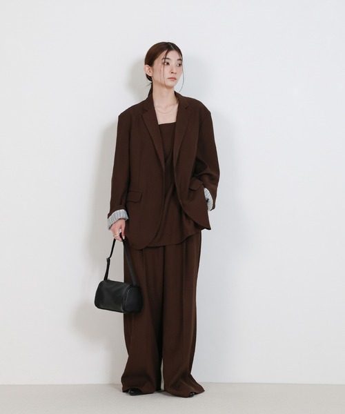 select MOCA（セレクトモカ） スラックス パンツ センタープレスワイド