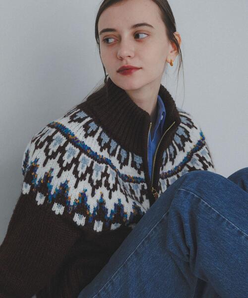 URBAN RESEARCH Sonny Label ニット セーター ハーフZIP求心