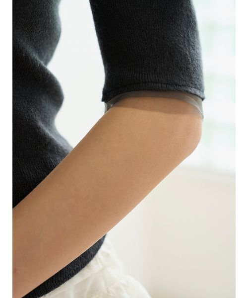 SNIDEL（スナイデル） 半袖ニット「Chacottコラボ」 F ホワイト