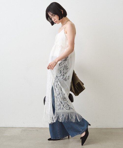 Loungedress（ラウンジドレス） ワンピース レースキャミワンピース