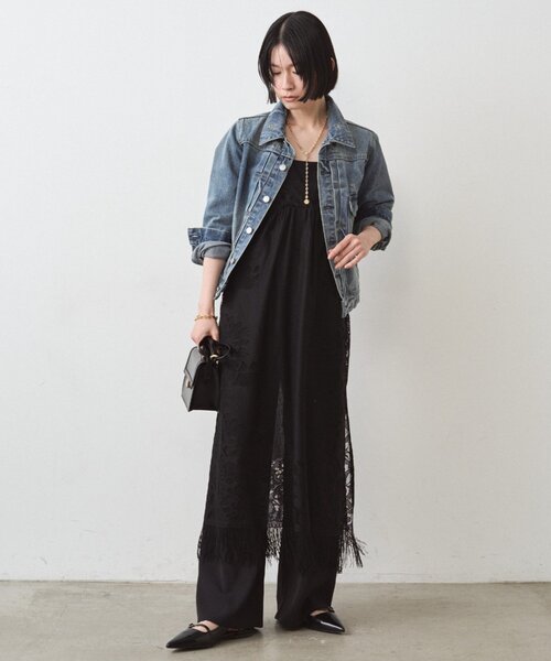 Loungedress（ラウンジドレス） ワンピース レースキャミワンピース