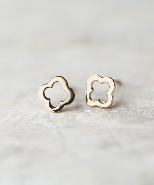 cui-cui（キュイキュイ） ピアス（両耳用） FREE イエローゴールド