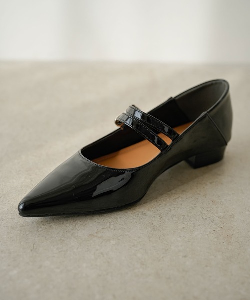 「rectangle」 フラットパンプス MEDIUM アイボリー レディース_画像7