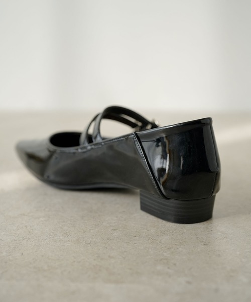 「rectangle」 フラットパンプス MEDIUM アイボリー レディース_画像9